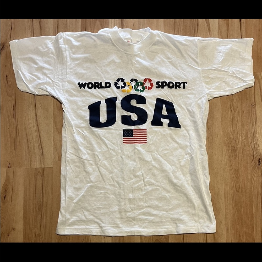 Vintage Single Stitch World Sport USA Tee